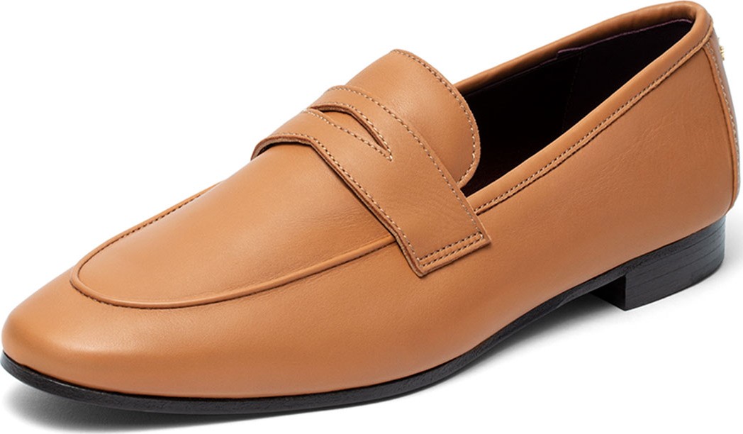 Bougeotte Acajou Leather Penny Loafers