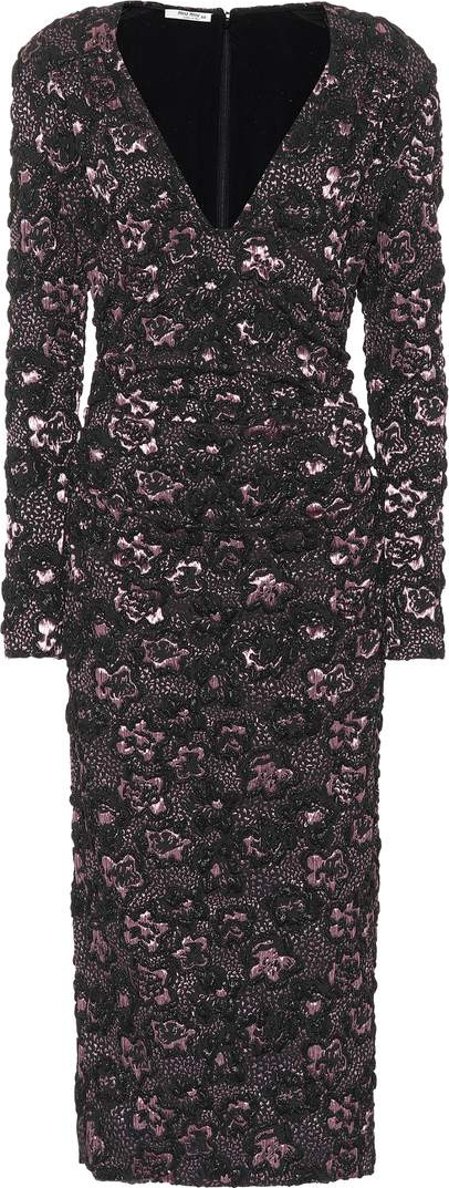 Miu Miu Cloqué midi dress