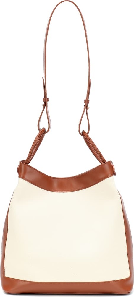 Elleme Vosges leather and canvas shoulder bag