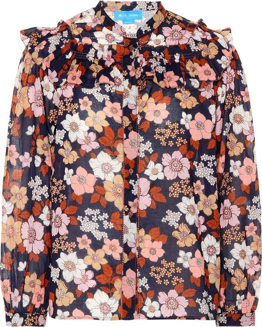 M.i.h Jeans Hayden floral cotton blouse