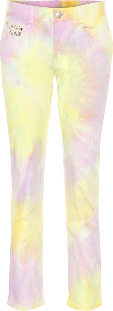 Stella McCartney Tie Dye high-rise straight jeans