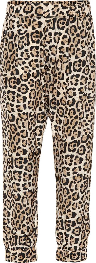 ATM Anthony Thomas Melillo Leopard printed silk pants