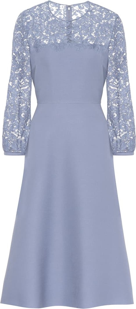 Valentino Lace and crêpe dress
