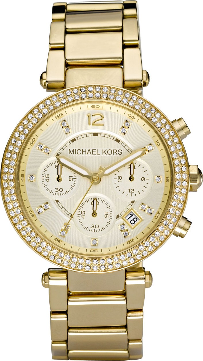 Michael Kors Parker Glitz Watch, Golden