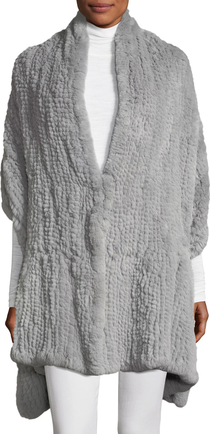 HALSTON HERITAGE Convertible Fur Wrap