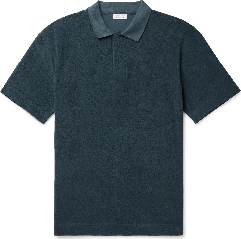 Sunspel Organic Cotton-Terry Polo Shirt