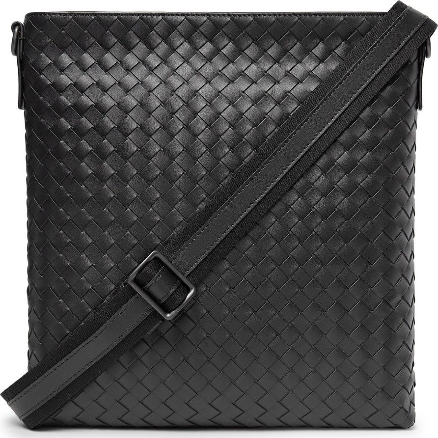 Bottega Veneta Intrecciato Leather Messenger Bag