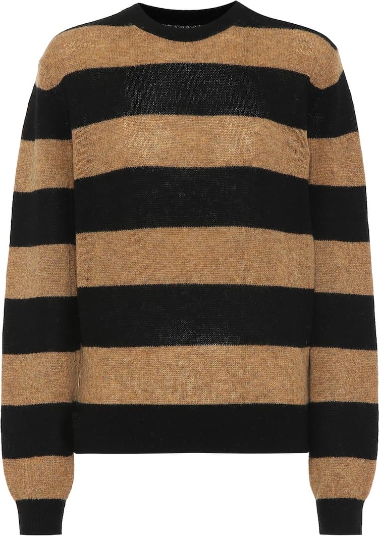 Khaite Viola striped cashmere sweater