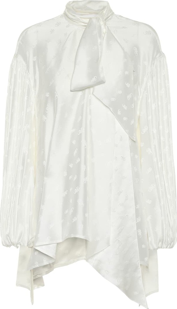 Chloe Silk jacquard blouse