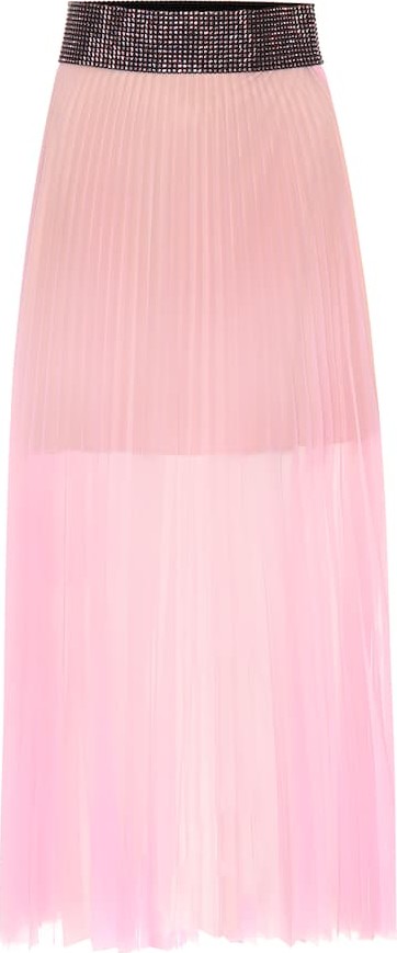 Christopher Kane Embellished pleated skirt