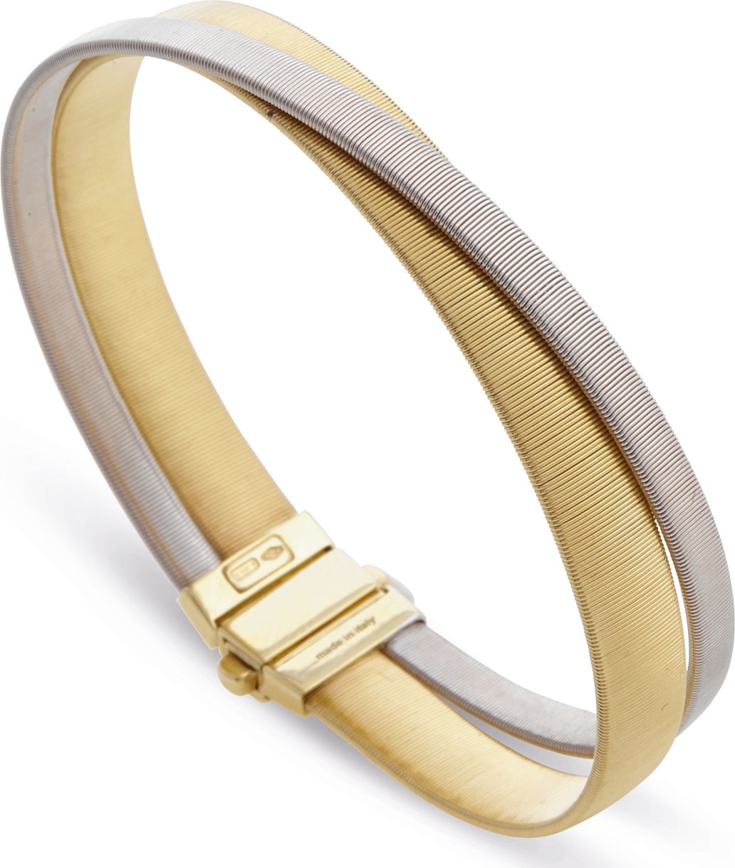 Marco Bicego Masai Two-Strand 18K Yellow & White Gold Crossover Bracelet