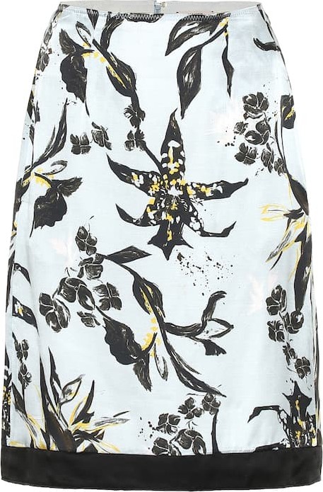 Dorothee Schumacher Tamed Florals silk-blend skirt