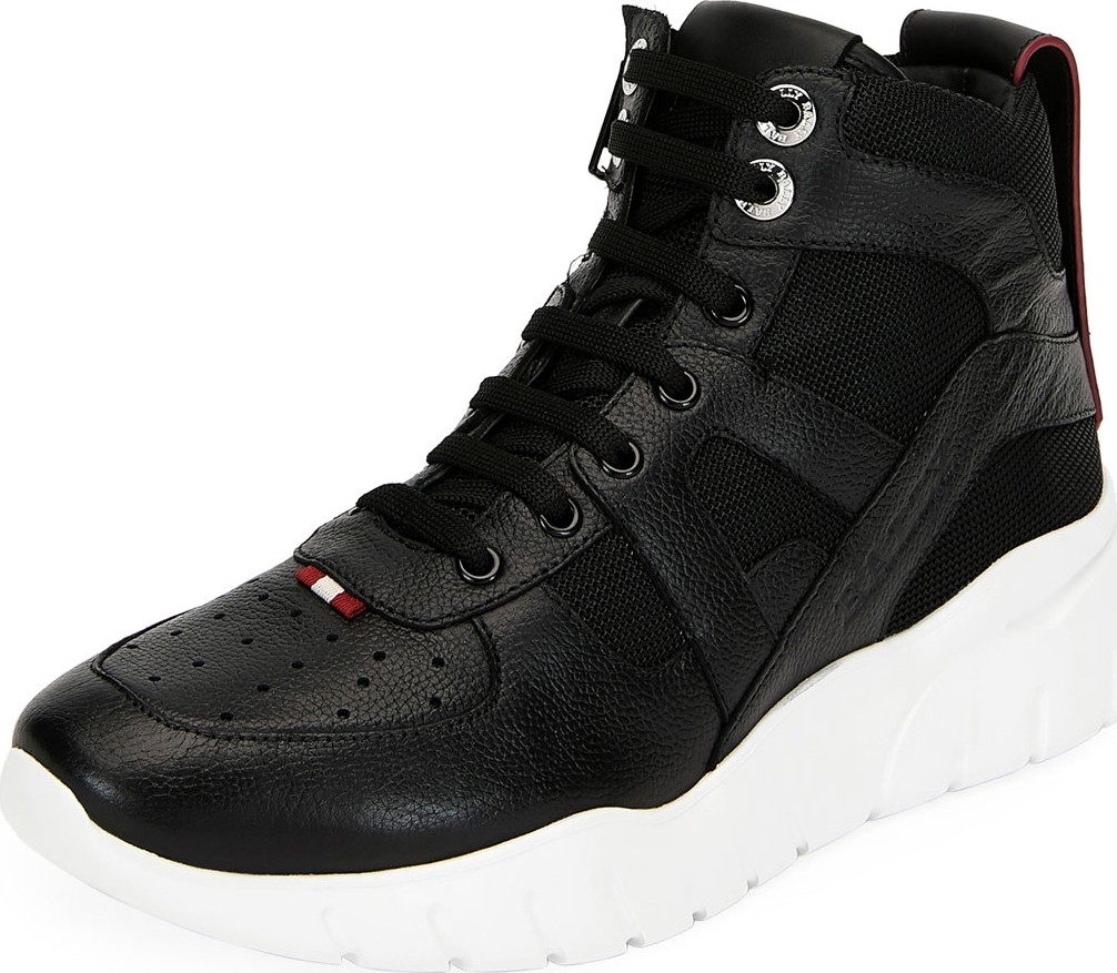 Bally Men's Birko Leather High-Top Sneakers