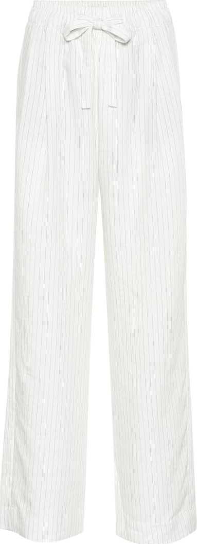 Vince Striped linen-blend pants