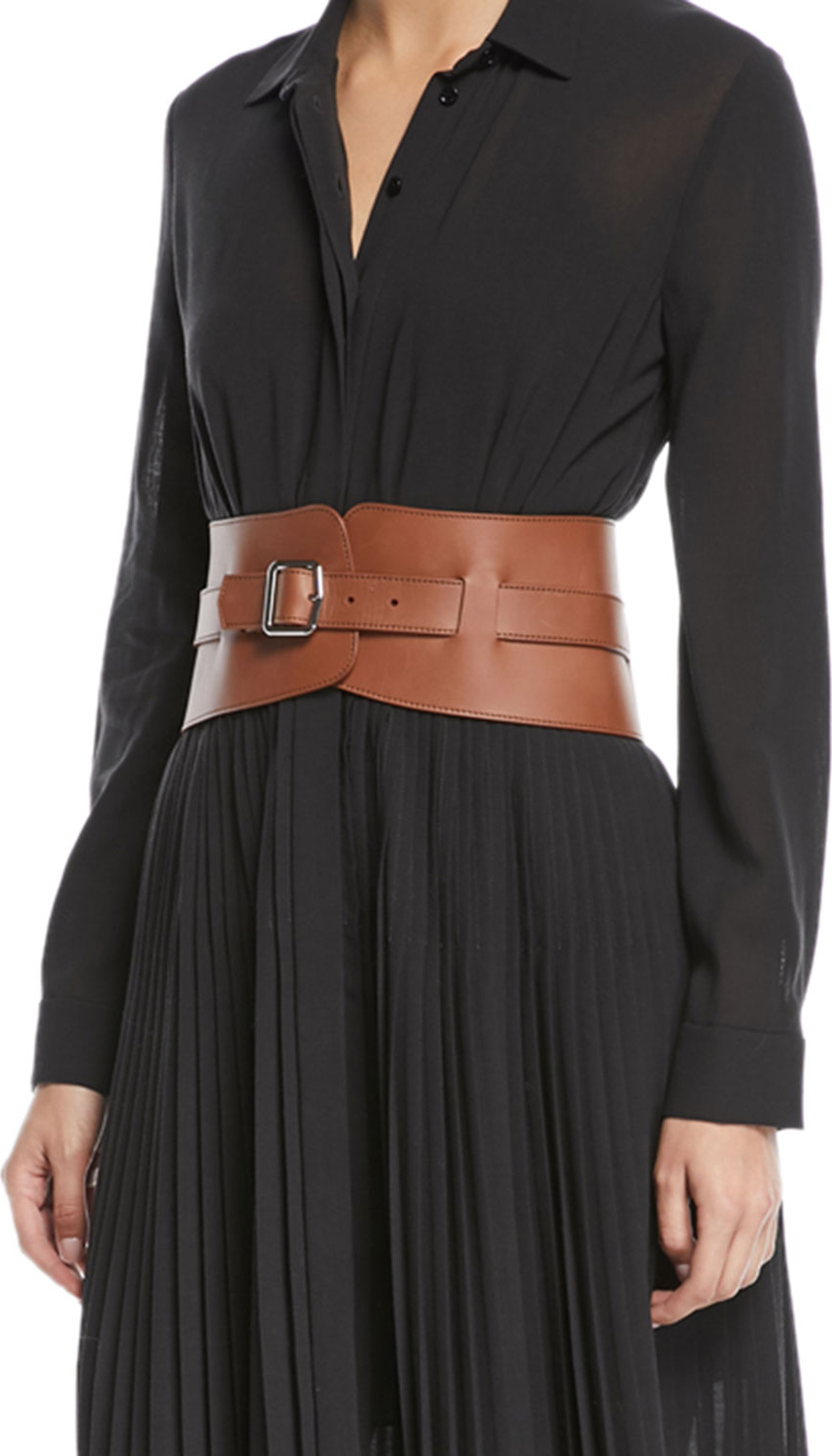 Loro Piana Adjustable Leather Corset Belt