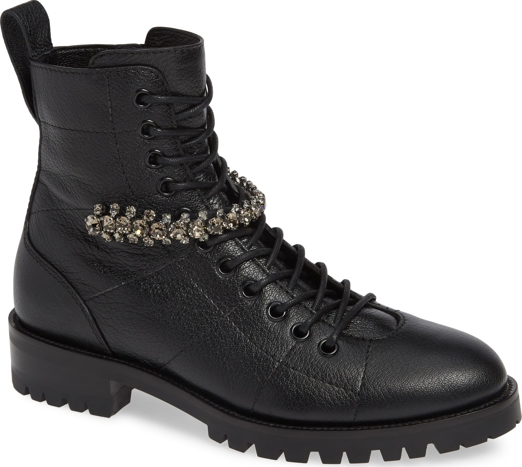 Jimmy Choo Cruz Crystal Combat Boot