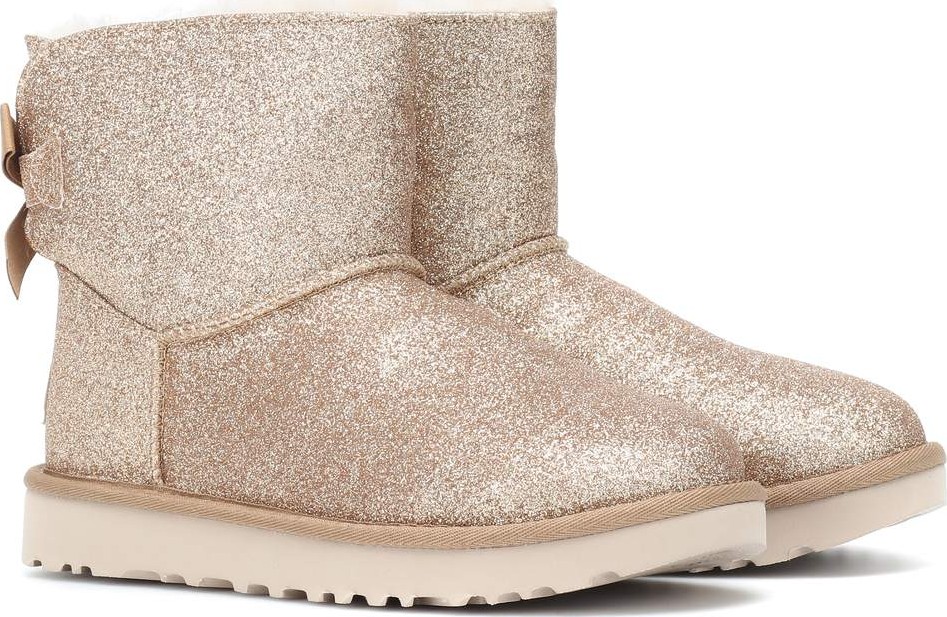 UGG Mini Bailey Bow glitter ankle boots