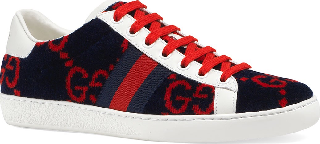 Gucci New Ace GG Terry Sneakers