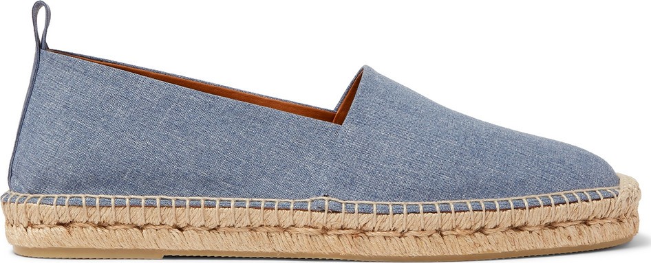 Ralph Lauren Purple Label Bowsworth Denim Espadrilles