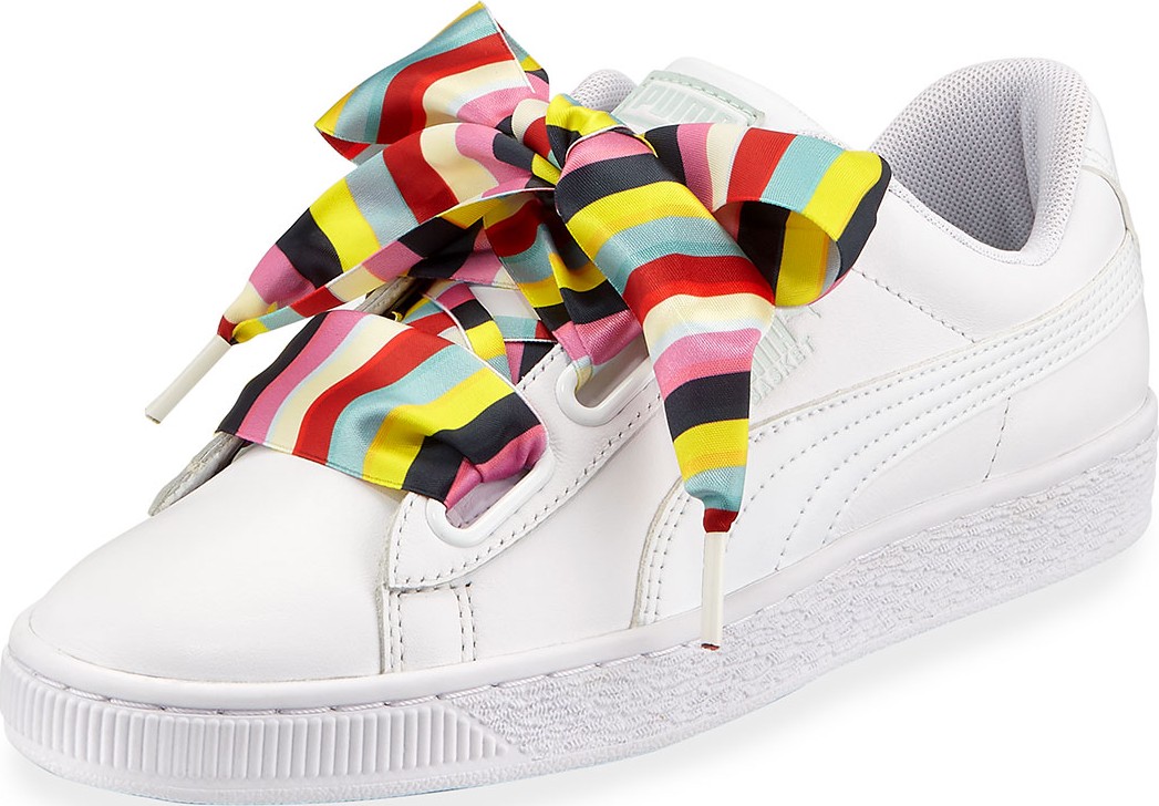 PUMA Basket Heart Gen Hustle Leather Sneakers