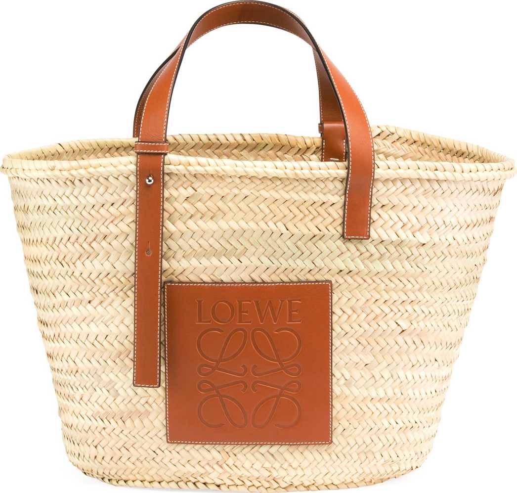 LOEWE Raffia Basket Tote Bag