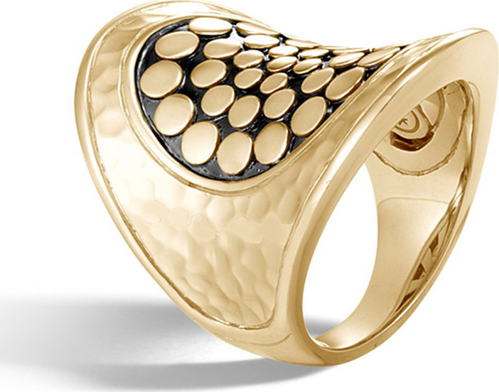 John Hardy 18k Dot Moon Phase Ring, Size 8