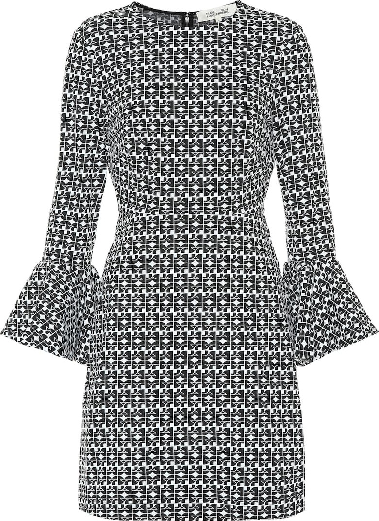 DIANE von FURSTENBERG Jersey jacquard minidress