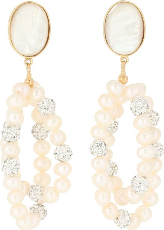 Magda Butrym Windflower embellished earrings