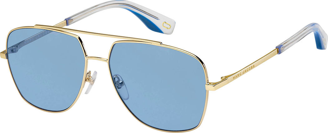 MARC JACOBS Square Metal Aviator Sunglasses