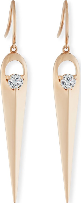 A. Link for Forevermark 18K Rose Gold Diamond Arrow Drop Earrings