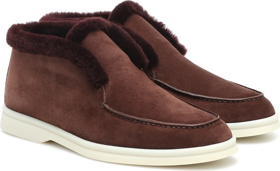 Loro Piana Open Walk suede ankle boots