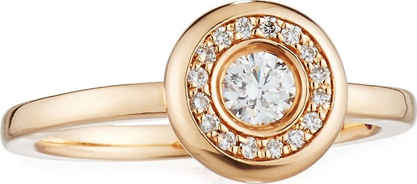 Roberto Coin 18k Gold Pave Diamond Ring