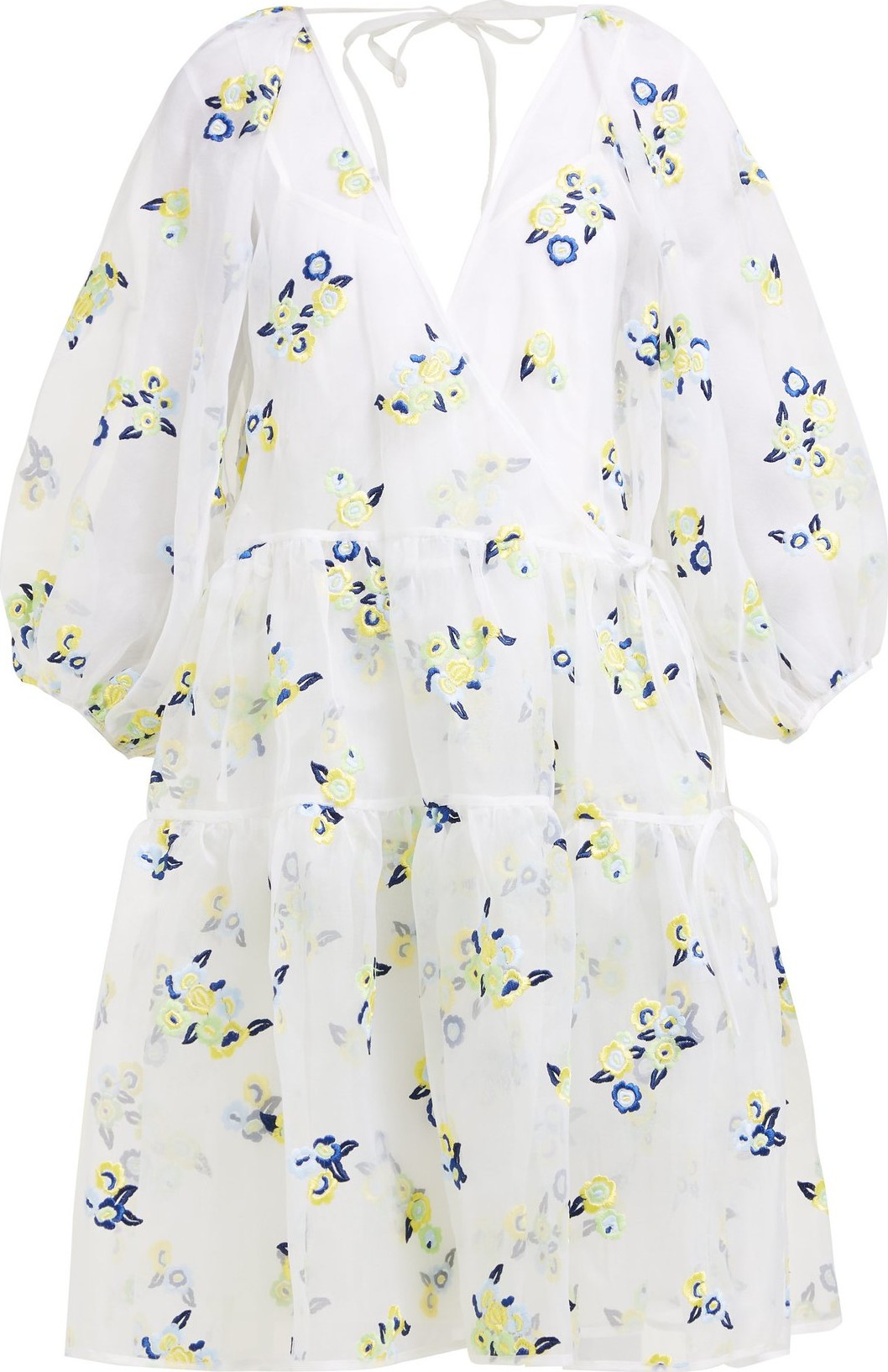 Cecilie Bahnsen Manila floral-embroidered silk-organza dress