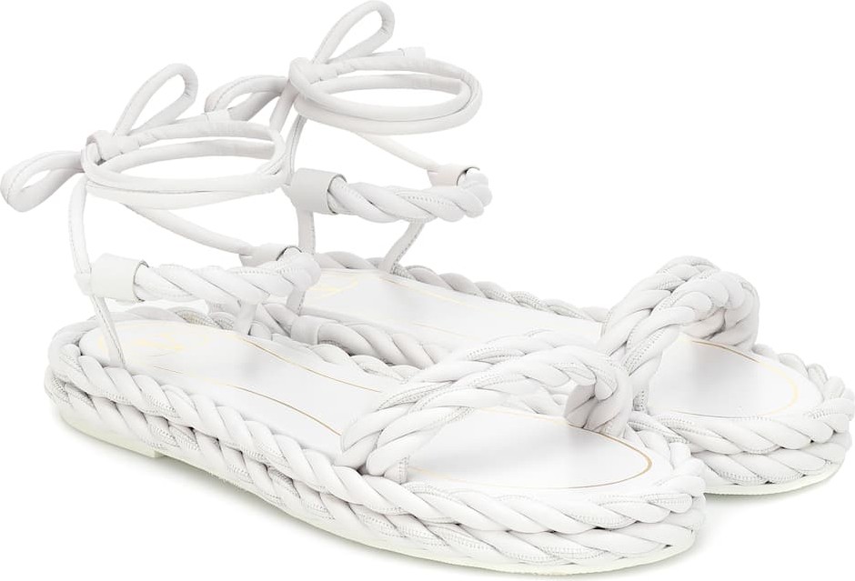 Valentino Valentino Garavani The Rope leather sandals