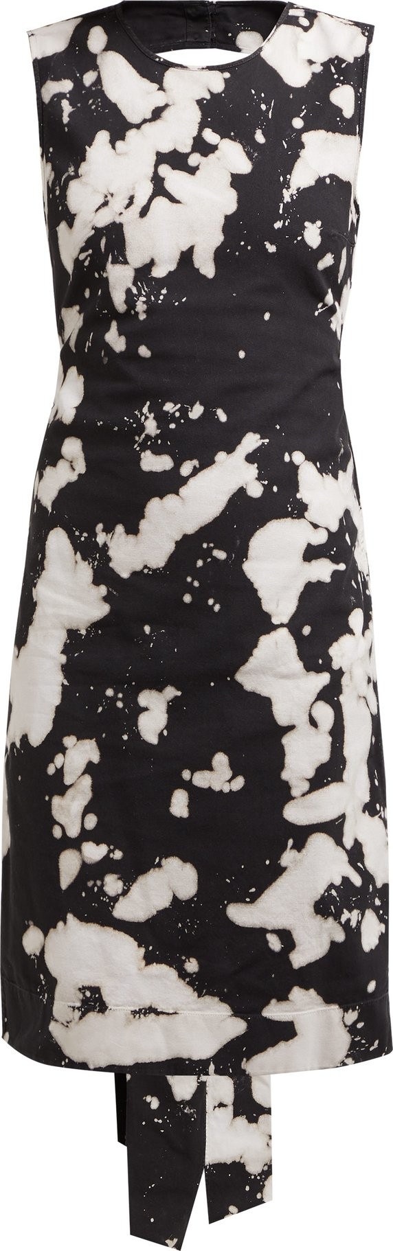 Nº21 Tie-dye open-back cotton-blend dress