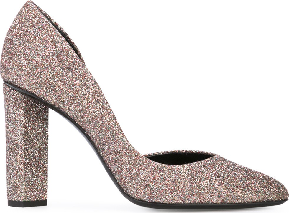 Pierre Hardy glitter block heel pumps