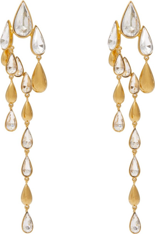 Ryan Storer Falling Tear crystal-embellished earrings