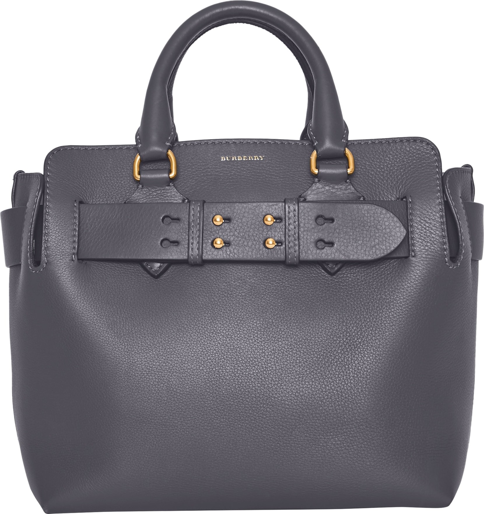 Burberry London England Small Belt Leather Satchel