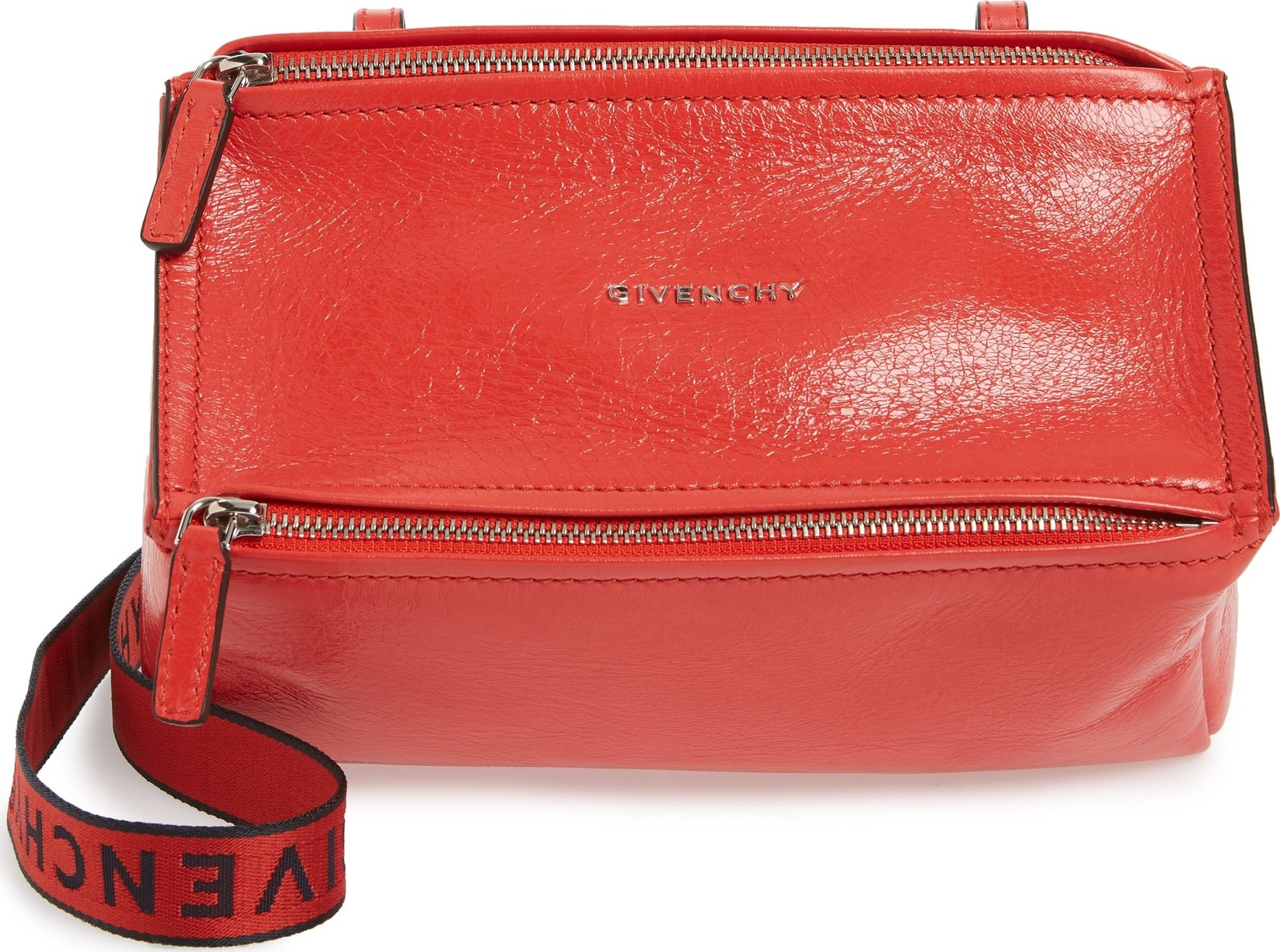 Givenchy Mini Pandora Glazed Leather Shoulder Bag