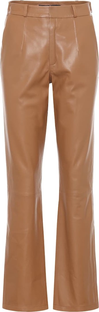 Zeynep Arcay High-rise leather pants