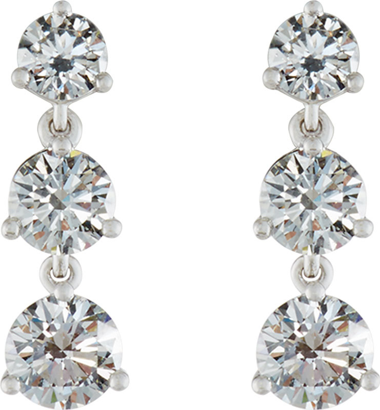 Memoire Diamond Three-Drop Earrings