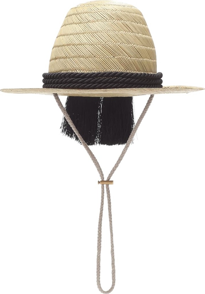 Gucci Embellished straw hat