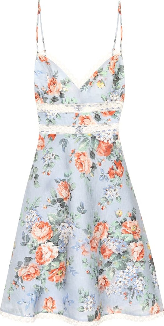 Zimmermann Bowie floral linen dress