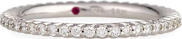 Roberto Coin Micro Pave Diamond Eternity Band in 18K Gold
