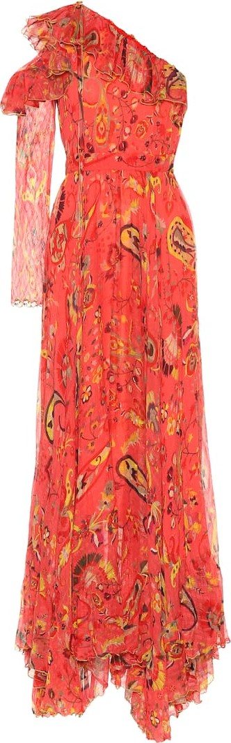 Etro Paisley silk chiffon gown