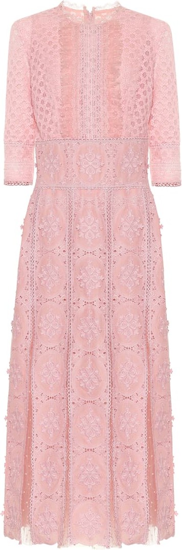 Costarellos Lace midi dress