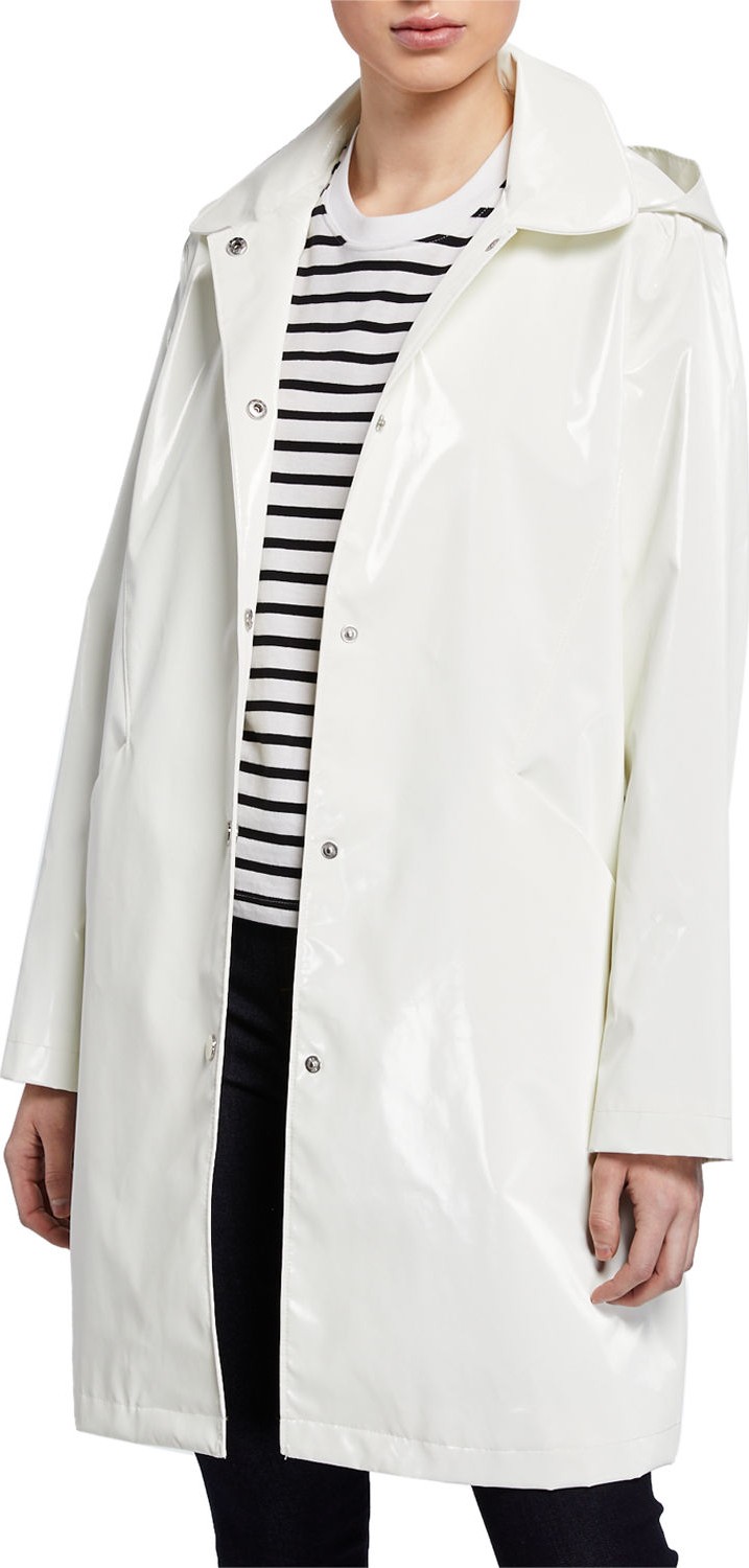 Jane Post Raincoat Trench w/ Removable Hood