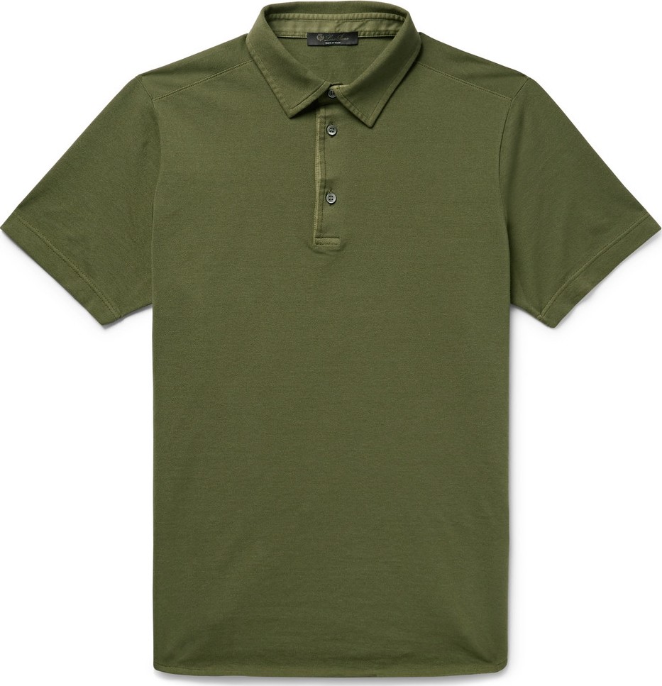 Loro Piana Cotton-Piqué Polo Shirt
