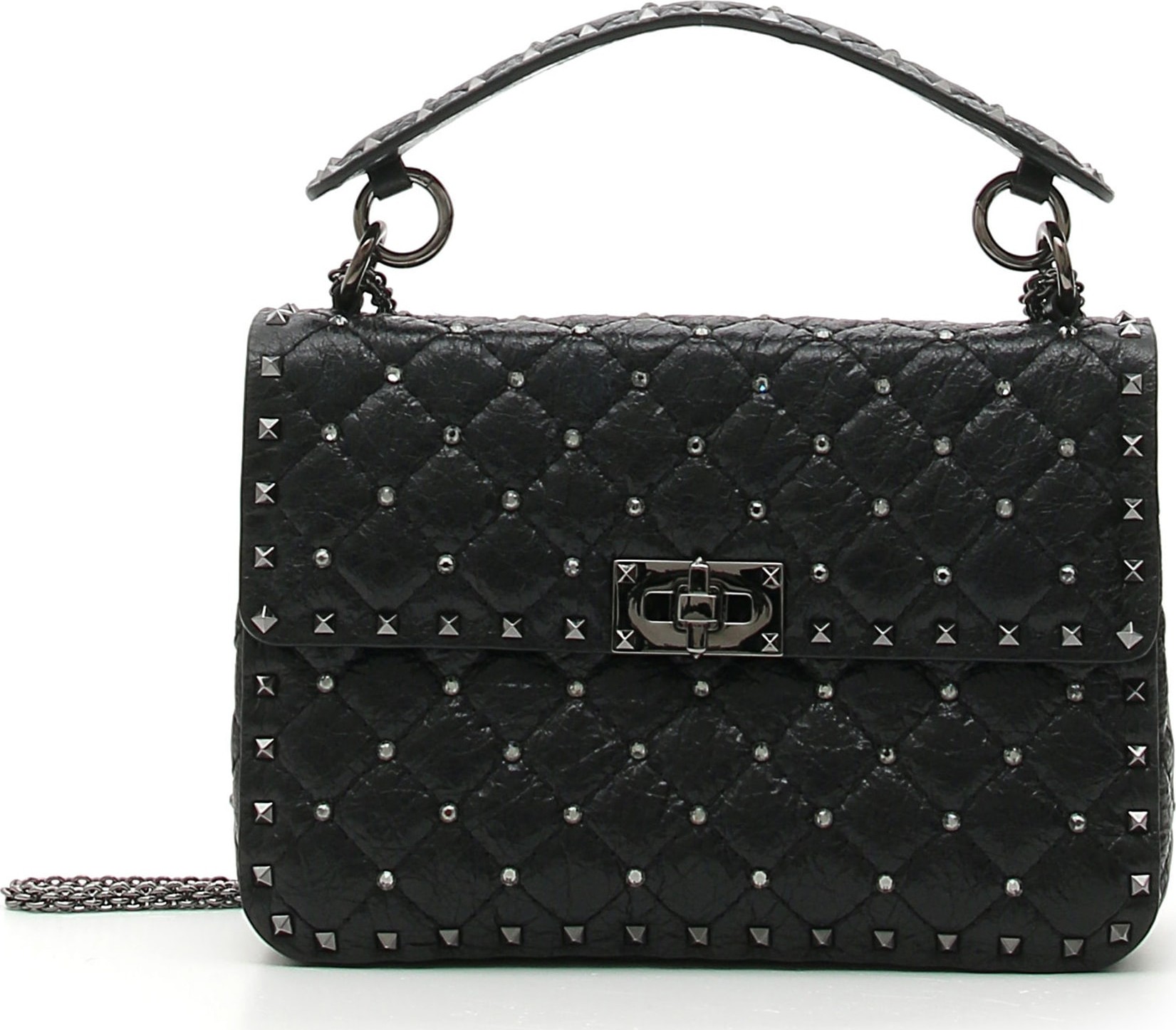 Valentino Medium Rockstud Matelassé Quilted Leather Shoulder Bag