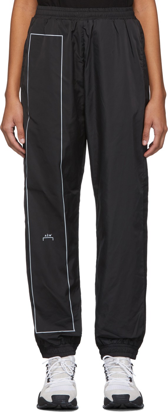A-Cold-Wall* Black Rectangle Print Lounge Pants